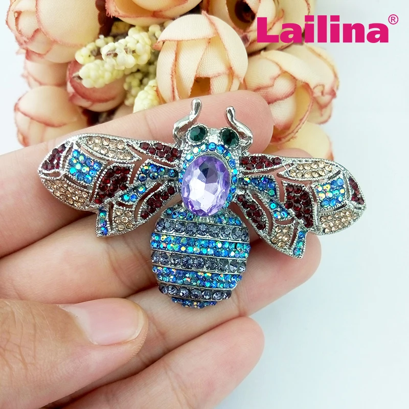 Винтажная индивидуализированная брошь в виде страмбля пчелы золотого цвета