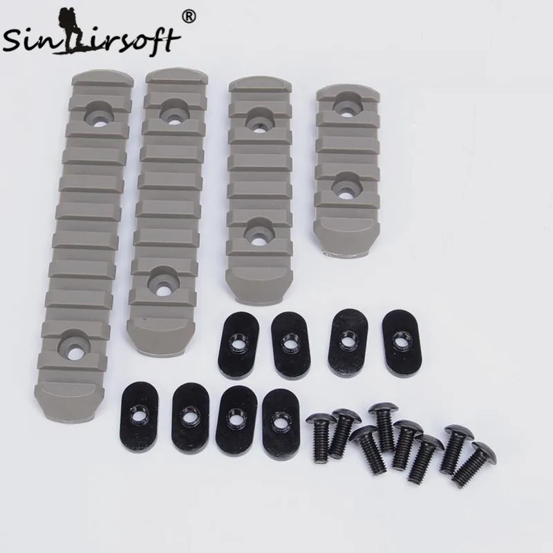 SINAIRSOFT Element 4 шт. тактический страйкбольный полимер Picatinny Rail для стрельбы пейнтбола