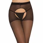 Женские пикантные колготки с открытой промежностью, эластичные колготки, колготки без промежности, женские открытые мягкие дамские Чулочные изделия