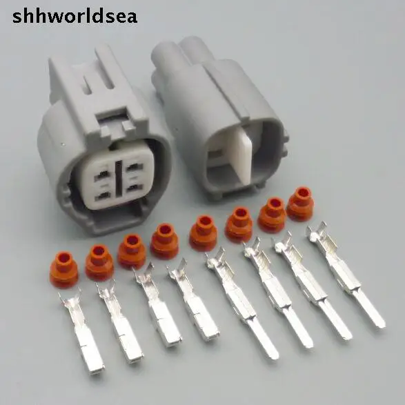 

Комплект shhworldsea 5/30/100 комплектов, 4-контактный 2,2 мм 6188-0517 Водонепроницаемый Электрический разъем для автомобильной перегородки для Toyota 90980-11027