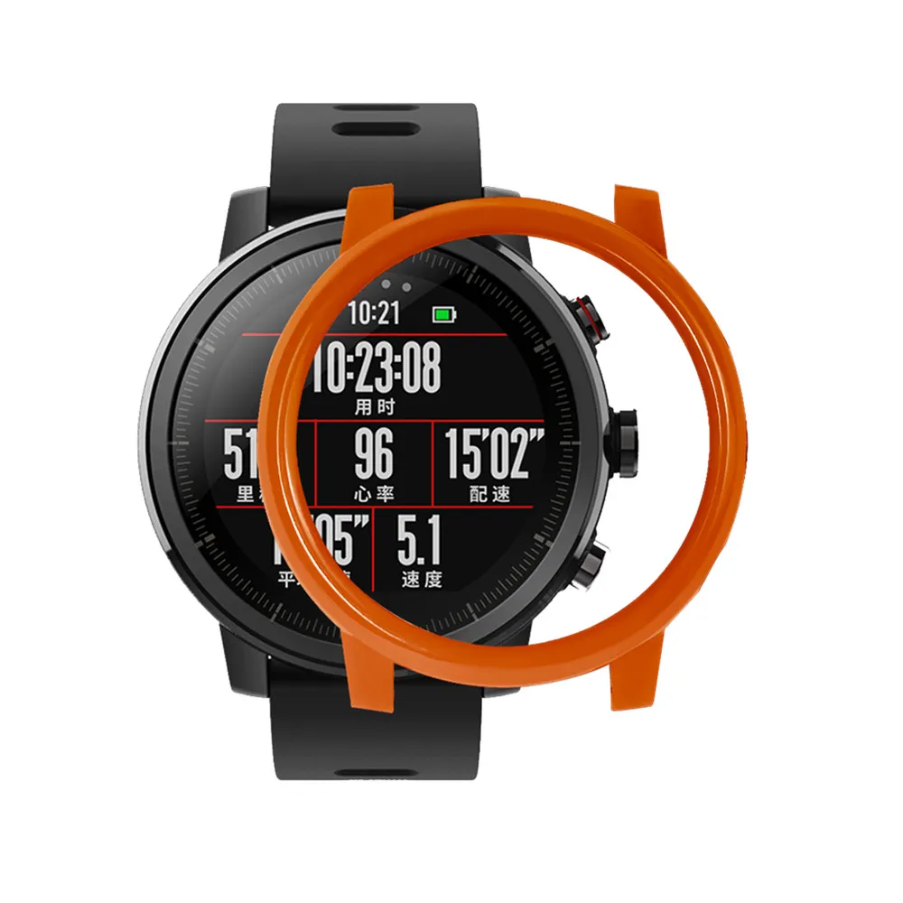 Чехол для Xiaomi Huami Amazfit 2 2 s Stratos тонкий каркас защитный чехол для Amazfit Stratos 2 умные часы - Цвет: orange