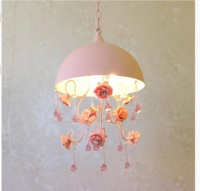 Детское освещение розовый/синий кулон d300мм Decora подвесной светильник для ресторанов, спальни 1Л белое детское освещение для девочек