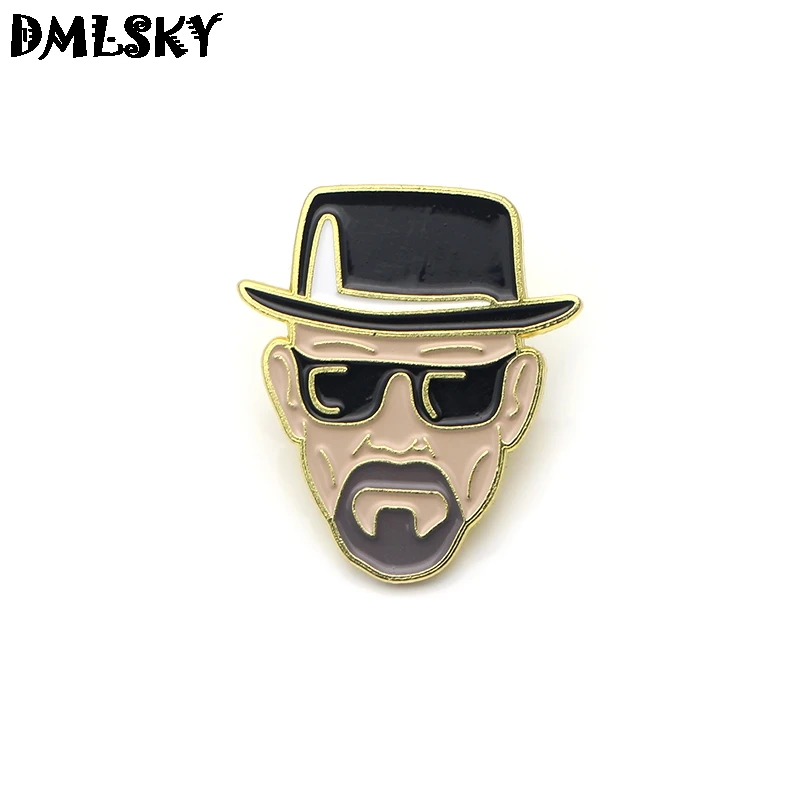 DMLSKY Breaking Bad металлические броши эмалированные булавки для мужчин отворот булавка