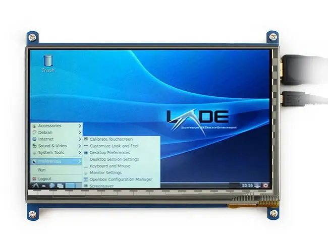 Raspberry Pi 7 дюймов емкостный сенсорный экран Экран ЖК дисплей (C) 1024 × 600 HDMI IPS низкая