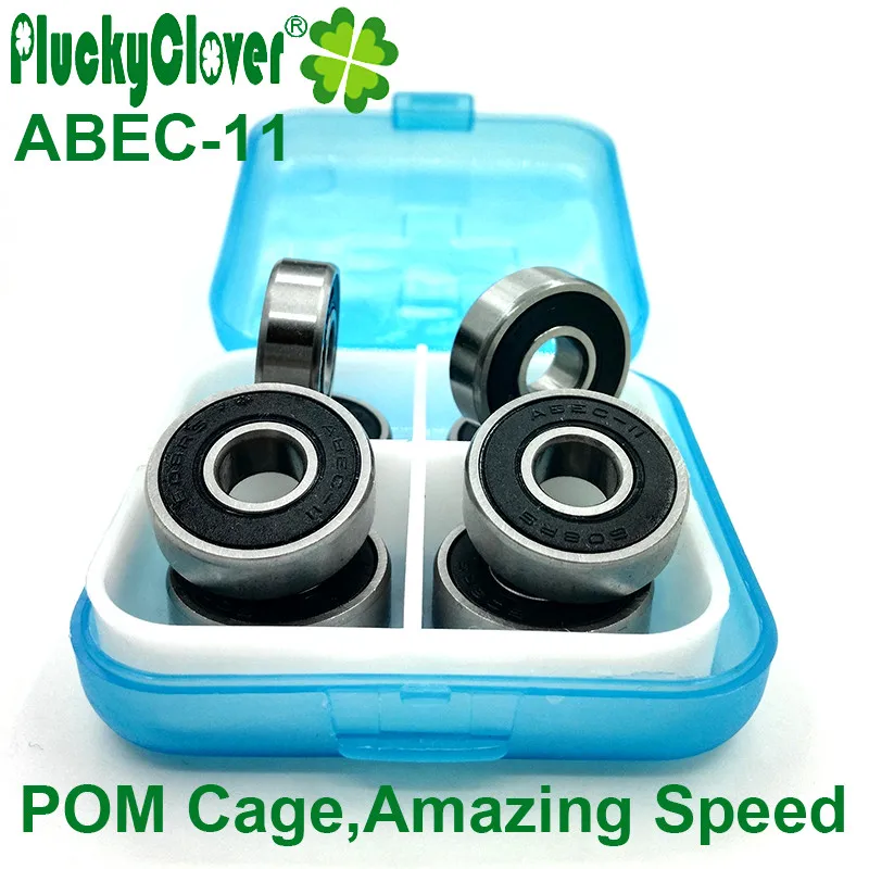 8 шт. Abec 11 супер быстрая скорость скейт Подшипник 608-2rs скейтборд подшипник колеса 608 слалом коньки роликовые катания тормоз скутер запчасти