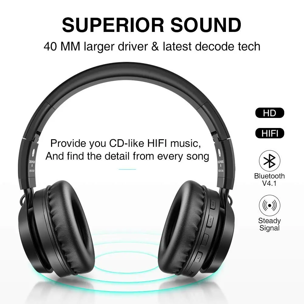 Звуковая модуляция B6 Bluetooth Беспроводной наушники 12 часов воспроизведения