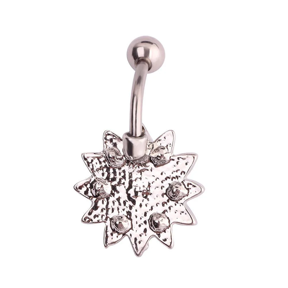 Женское кольцо для пупка с опалом 20 шт./лот|body jewelry|body barbody flower |