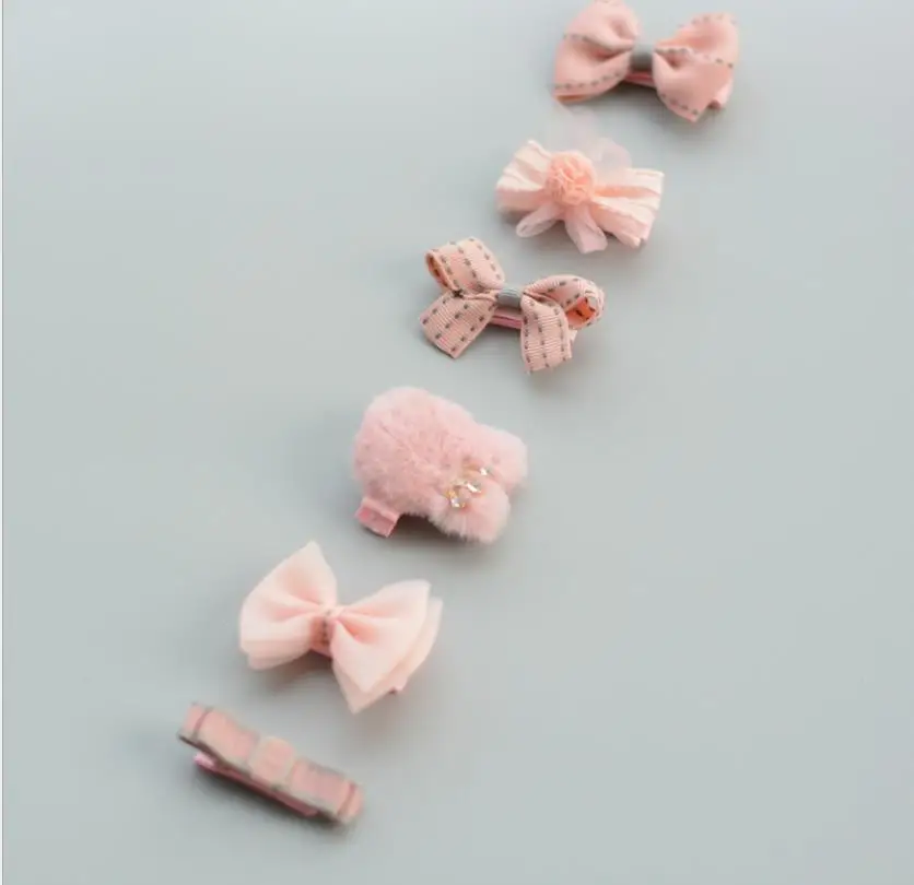 6 шт./компл. Детский комплект головных уборов заколка для волос девочек детские