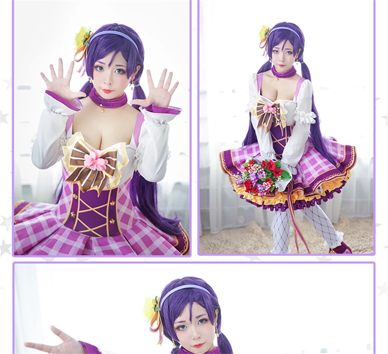 Love Live Nozomi Tojo цветочный букет пробуждение карнавальный костюм на Хэллоуин и
