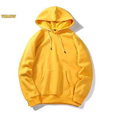 WY18 Yellow Хип-хоп толстовки с капюшоном мужские флисовые толстовки Мужская одежда Повседневный Спортивный костюм пуловер военный армейский зеленый хаки Camisa Masculina - Цвет: WY18 Yellow