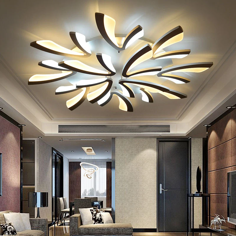 Акриловые современные потолочные светильники для гостиной спальни белый