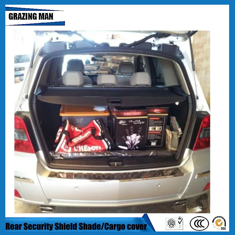 

Car Rear Trunk Security Shield Shade black Beige tonneau cover cargo cover for GLK300