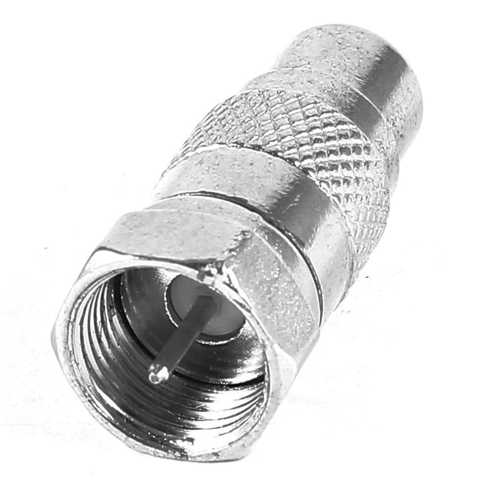 Акция! F Тип штекер к RCA гнездовой разъем прямой RF коаксиальный адаптер |