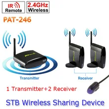 1 передатчик до 2 приемника pat-246 Smart 2.4 ГГц Беспроводной 250 м AV ТВ отправителя
