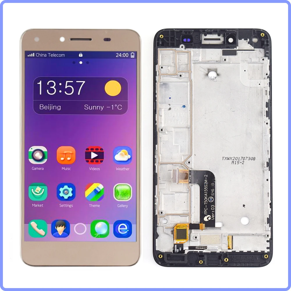 Для Huawei Y5 II ЖК дисплей кодирующий преобразователь сенсорного экрана в сборе