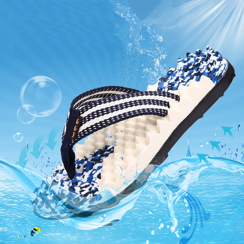 Мужские шлепанцы ручной работы Летние удобные из натуральной кожи BF45 2019|sandals