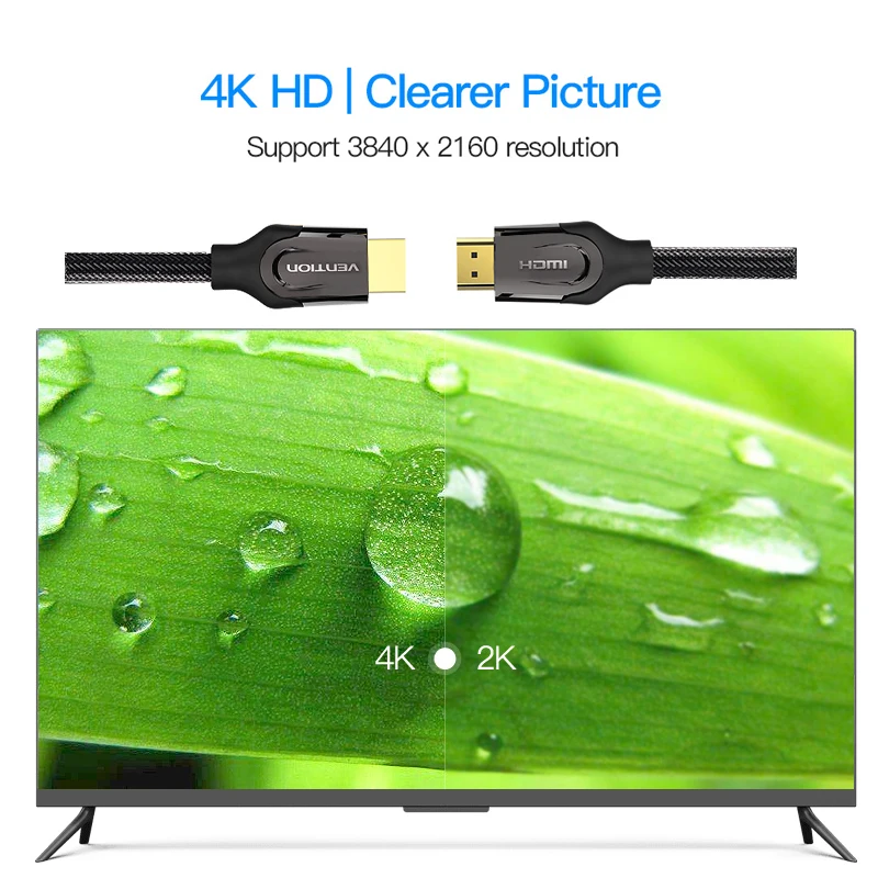 Vention Кабель HDMI к кабель 4 K 2 0 3D 60FPS для сплиттера ТВ ЖК-дисплея ноутбука PS3 проектор