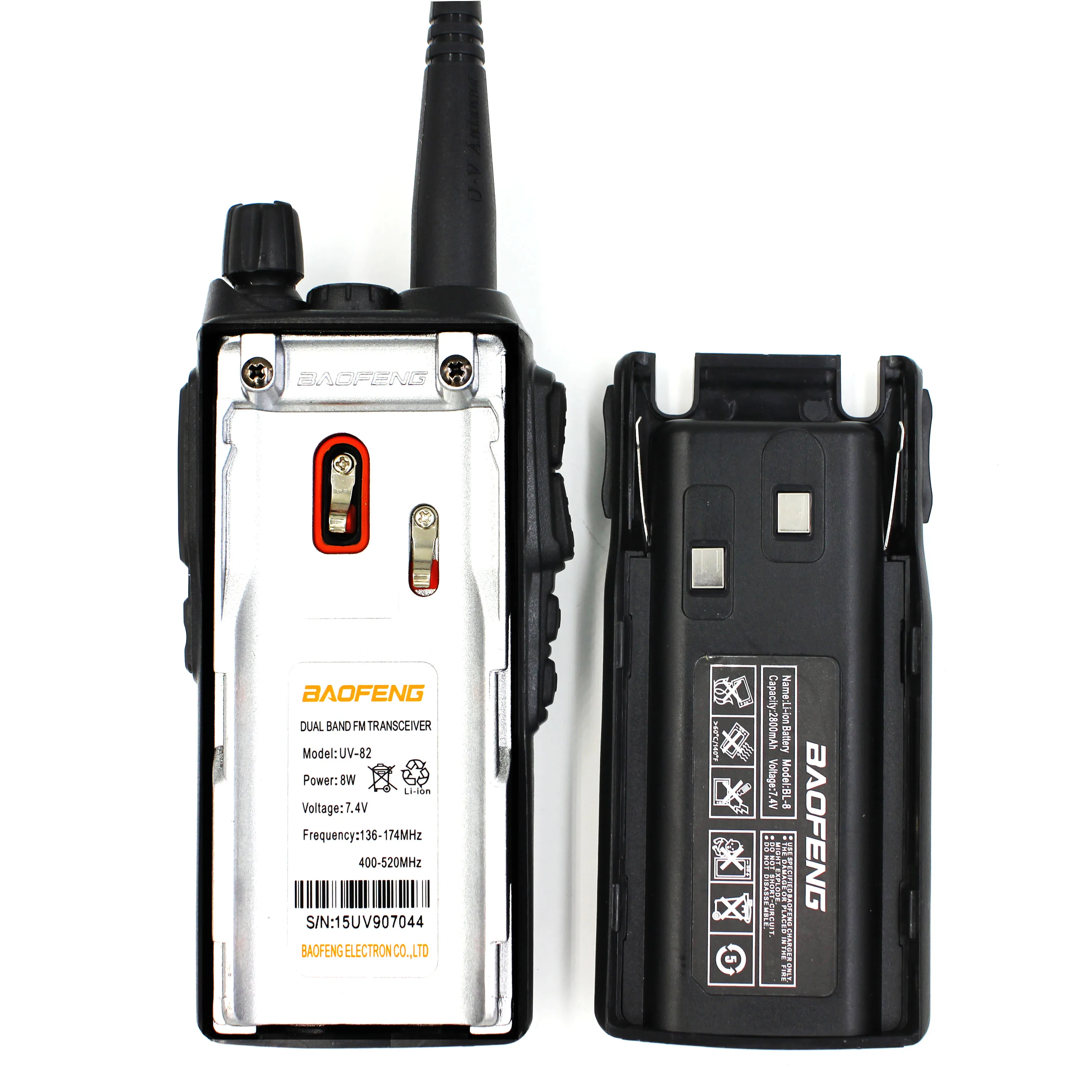 Портативная рация BaoFeng UV-82 8 Вт двухсторонняя радиосвязь трехдиапазонная 136-174 МГц