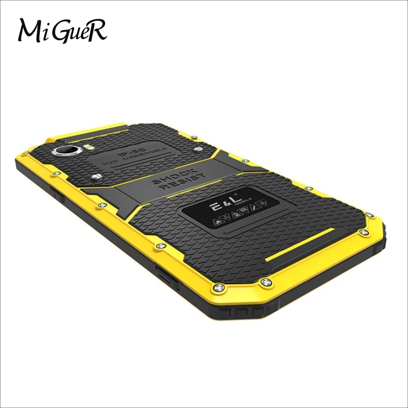 Оригинальный E & L W9 IP68 водонепроницаемый мобильный телефон 6 0 дюймов Android MTK6753