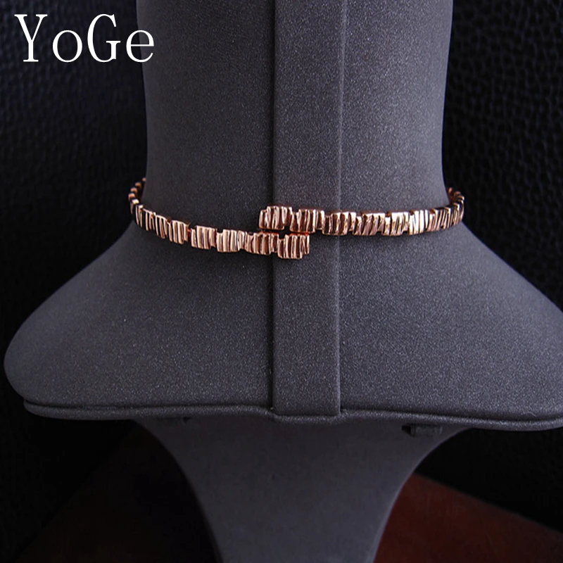 YoGe NT0377 популярный AAA кубический цирконий багет колье крутящий момент Латунное