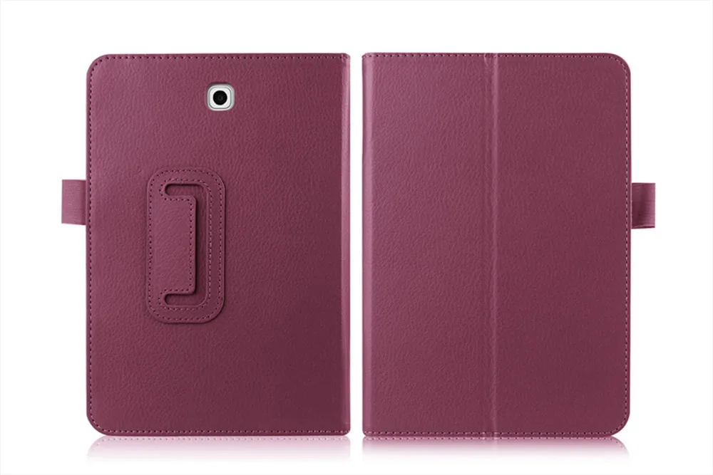 (100 шт.) DHL 2-Folder Litchi Flip Stand кожаный чехол-сумочка Funda Cover For Samsung Galaxy Tab S2 8 0 SM-T710 T715 T710 |