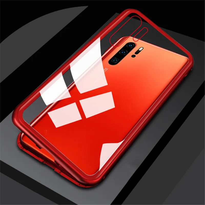 Новейшее магнитное закаленное стекло чехол для Huawei P30 P20 Pro Lite Mate 20 Honor 10 8x Nova 4 3 3e y9