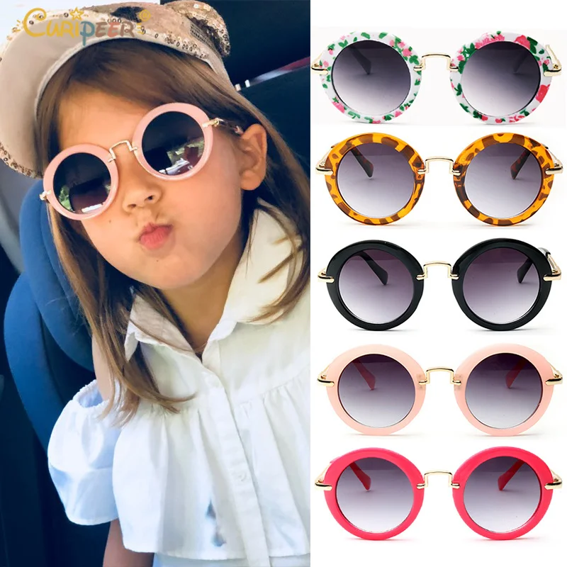 2019 модные солнечные очки для девочек матч Повседневное платье цветочный рисунок