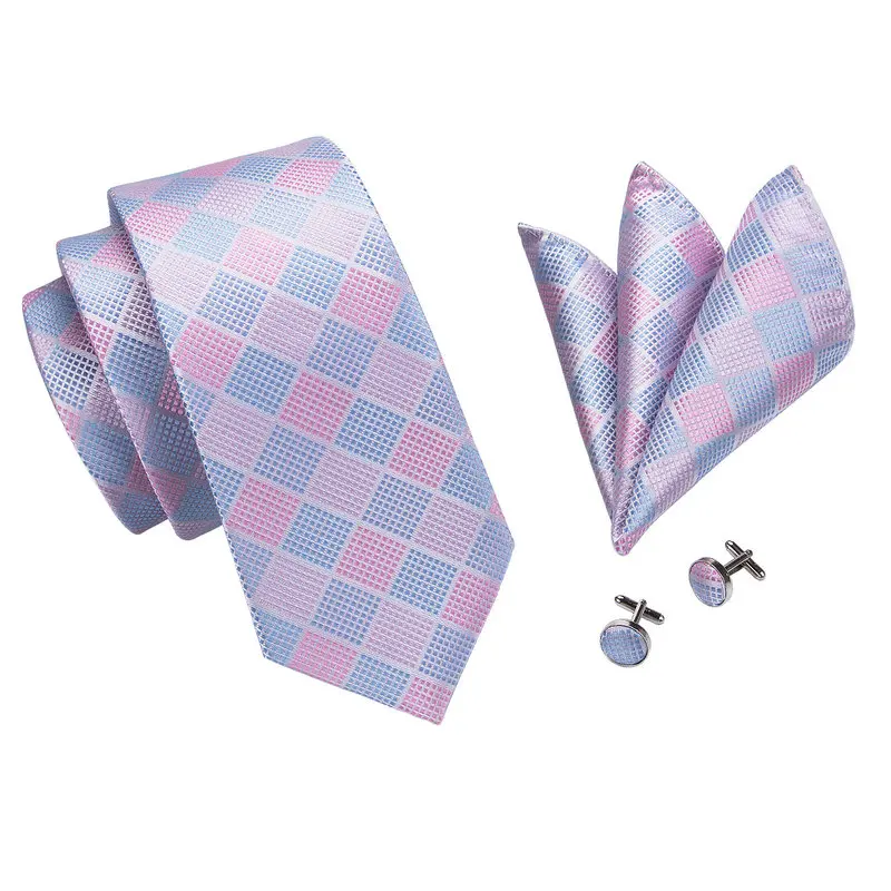 Мужской комплект из галстука и запонок в шотландскую клетку|set router|set bagset camping |