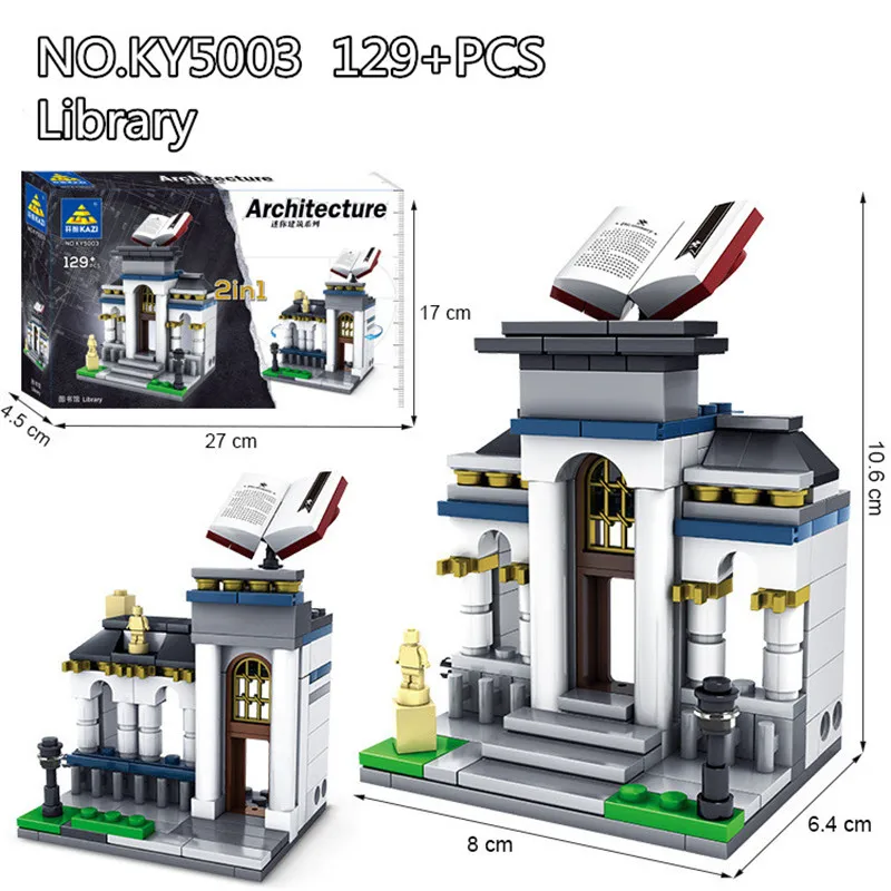 Городской уличный совместимый магазин Legoings Friends Architecture Shop Fire Station строительные