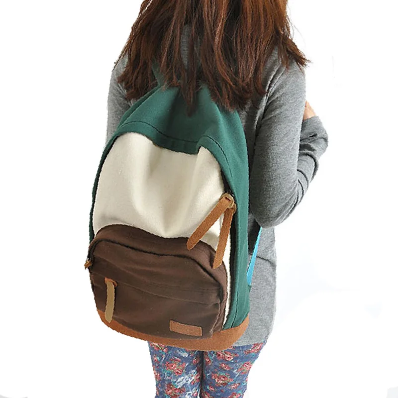 Новый Новинка 2017 года прибыл на каждый день женские цветные холщовые рюкзаки в