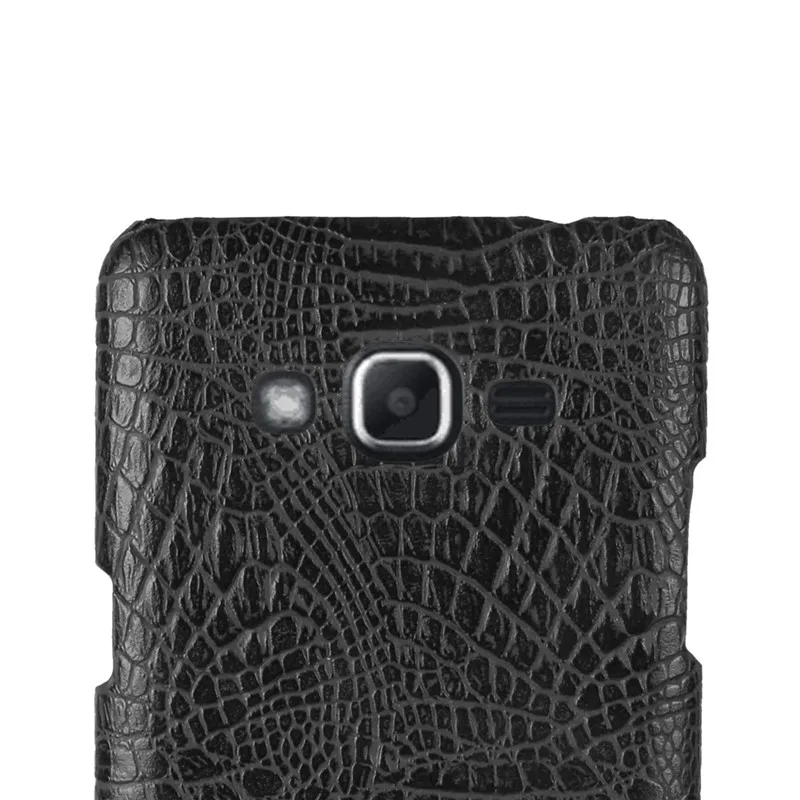 J2 Prime Case For Samsung Galaxy Luxury Crocodile Grain PU Leather Slim Hard Full Back Bag Cover |