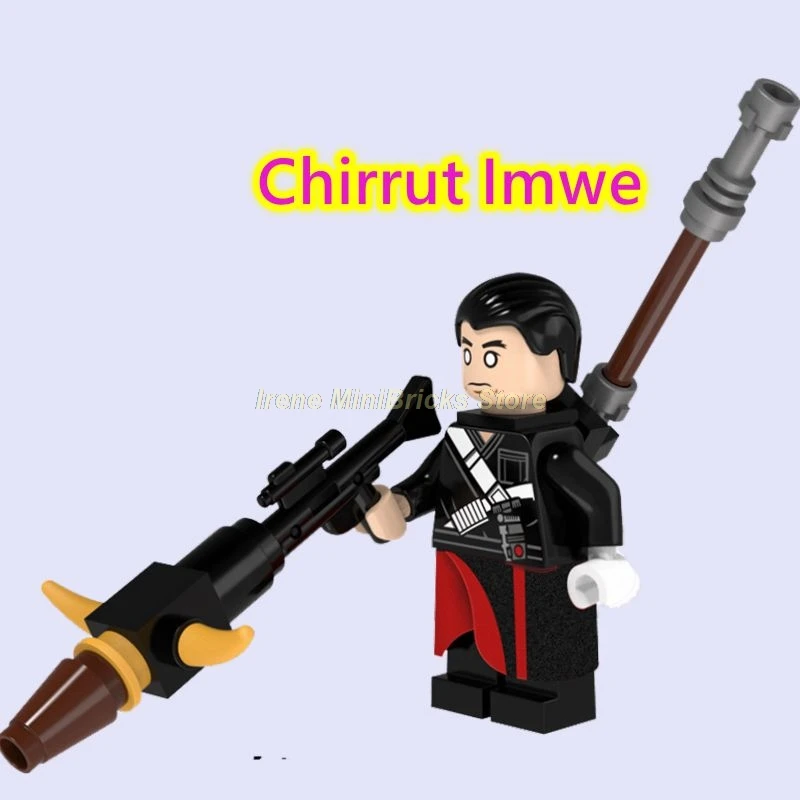 Chirrut Imwe Звездные Войны Изгой Один Jyn Cassian Andor K2SO StarWars Obi Wan Kenbobi первый заказ игрушки для детей звездные войны строительные блоки - Цвет: Chirrut Imwe