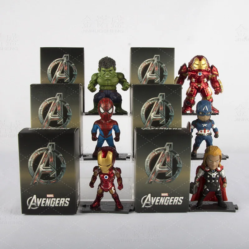 6 шт./компл. Marvel's игрушка Мстителей фигурки Железный человек Капитан Америка
