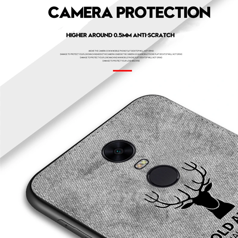 Чехол из ткани MaxGear для Xiaomi Redmi Note 5 6 чехлы с силиконовым краем задняя крышка Plus 4 4X