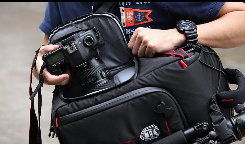 Jealiot Dslr сумка для фотоаппарата фоторюкзак рюкзак для фотоаппарата камера сумка рюкзак для ноутбука Водонепроницаемый наплечный объектив цифровой камеры фотография чемодан сумка чехол для Canon 200D Nikon