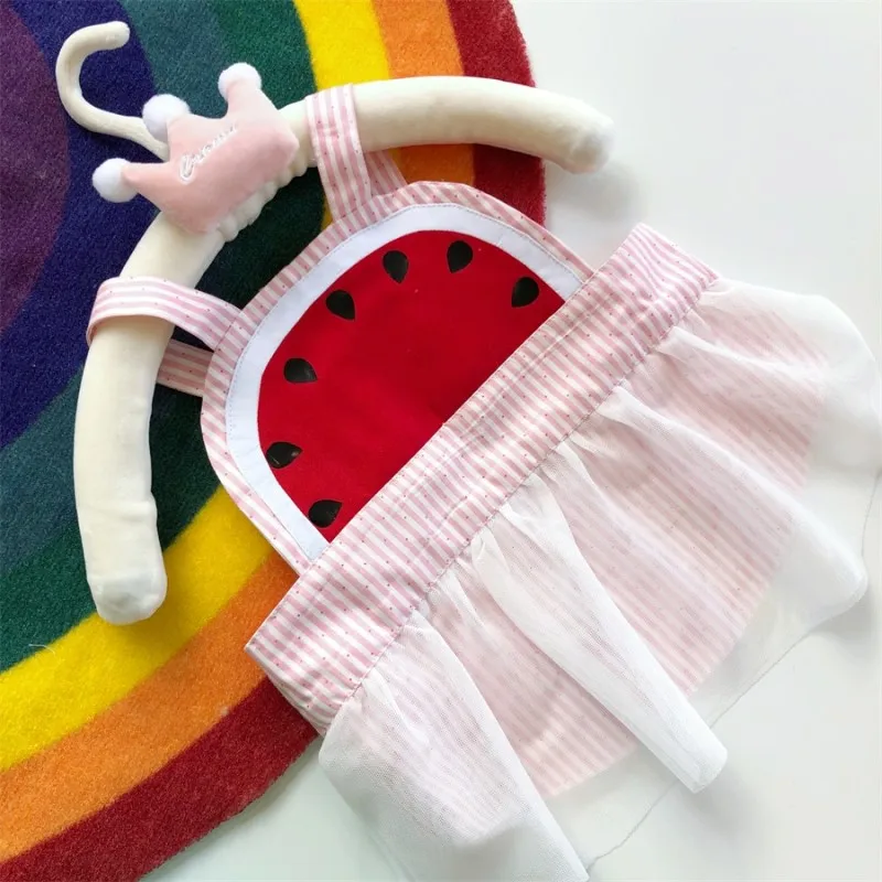 Товары для домашних животных одежда собак и кошек милые летние платья с арбузом