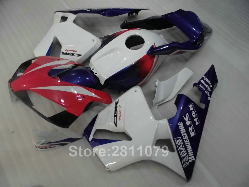 ВПРЫСКА Верхняя часть формы продажа обтекатель комплект для Honda CBR600RR 03 04 Красный