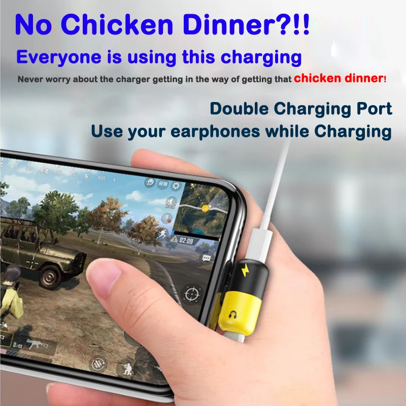 Для Playerunknown's Battlegrounds для USB зарядного адаптера iPhone 8 7 X Зарядное устройство