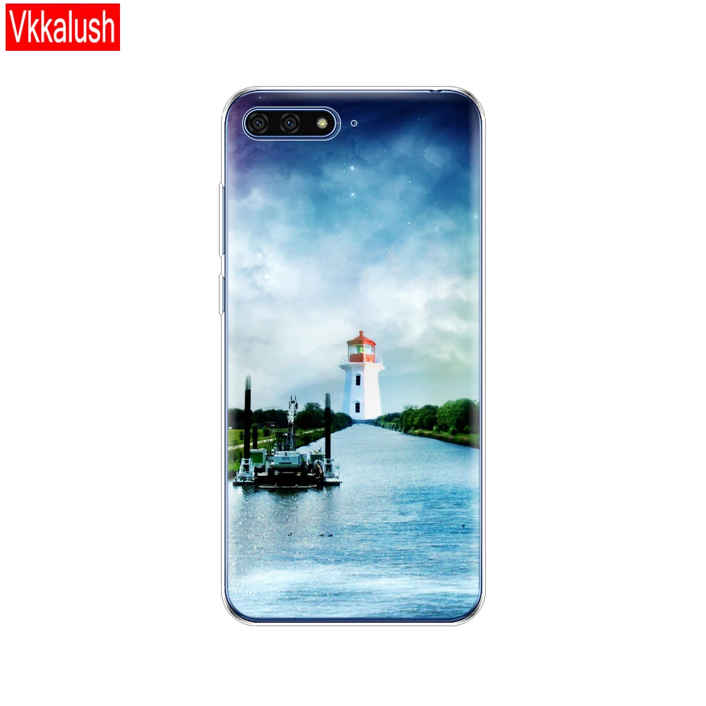 Силиконовый чехол для huawei Y6 чехол 5,7 дюйма Atu-L21 чехол для huawei Y6 Prime задняя крышка Защитный Мягкий ТПУ - Цвет: 80030