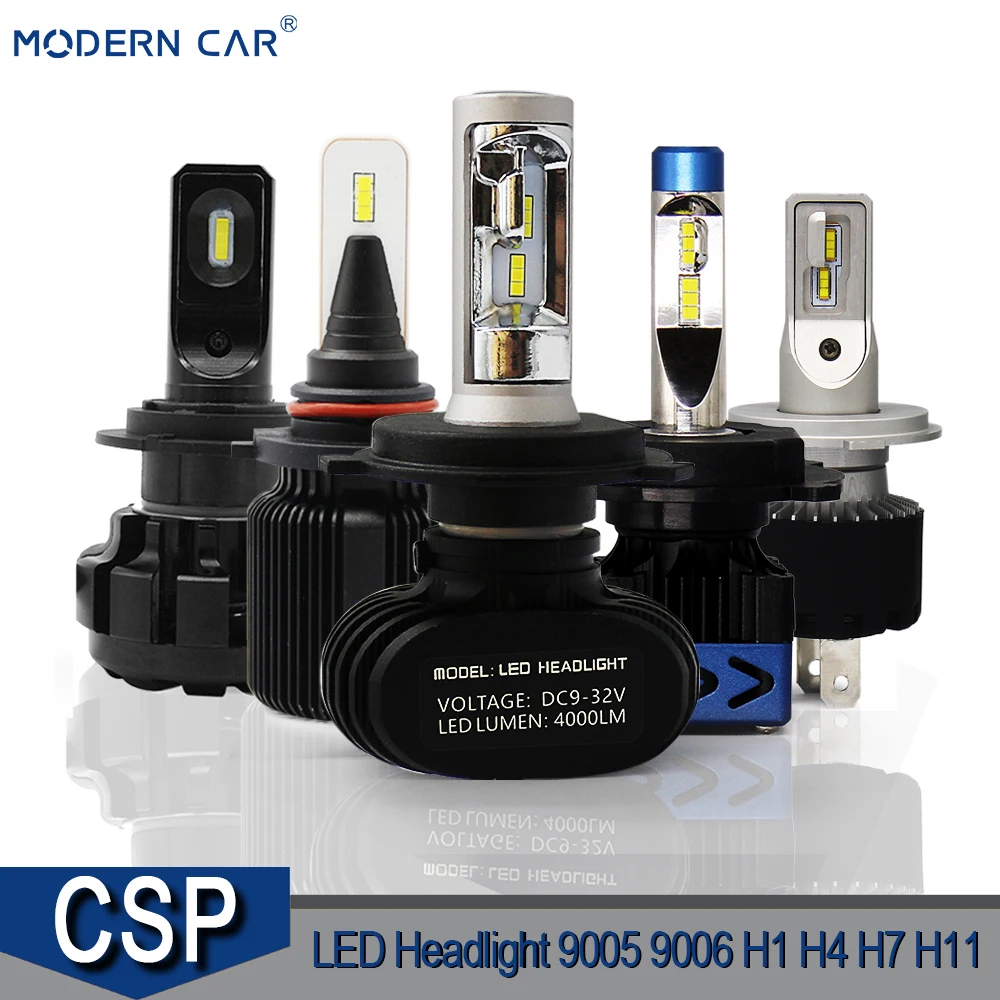 1 комплект * Сверхъяркие Автомобильные светодиодные фары S1 H1 H3 H4 Auto25W 4000 люмен H11 H13