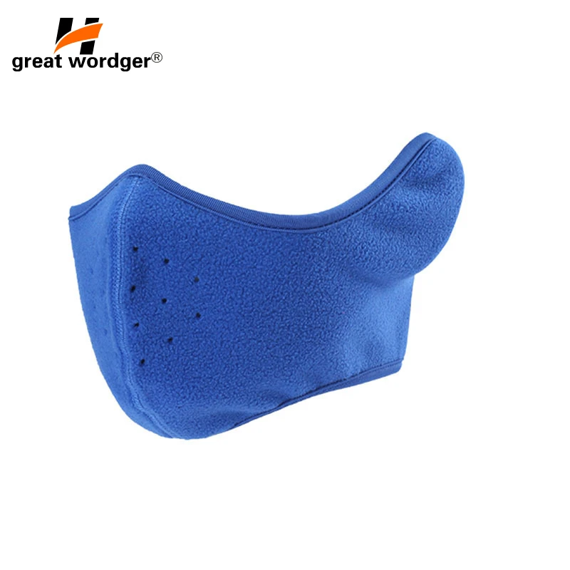 Winter Warm Fleece Balaclavas Ski Cycling Half Face Mask Cover Outdoor Sport Windproof Headwear Neoprene Masks | Спорт и развлечения
