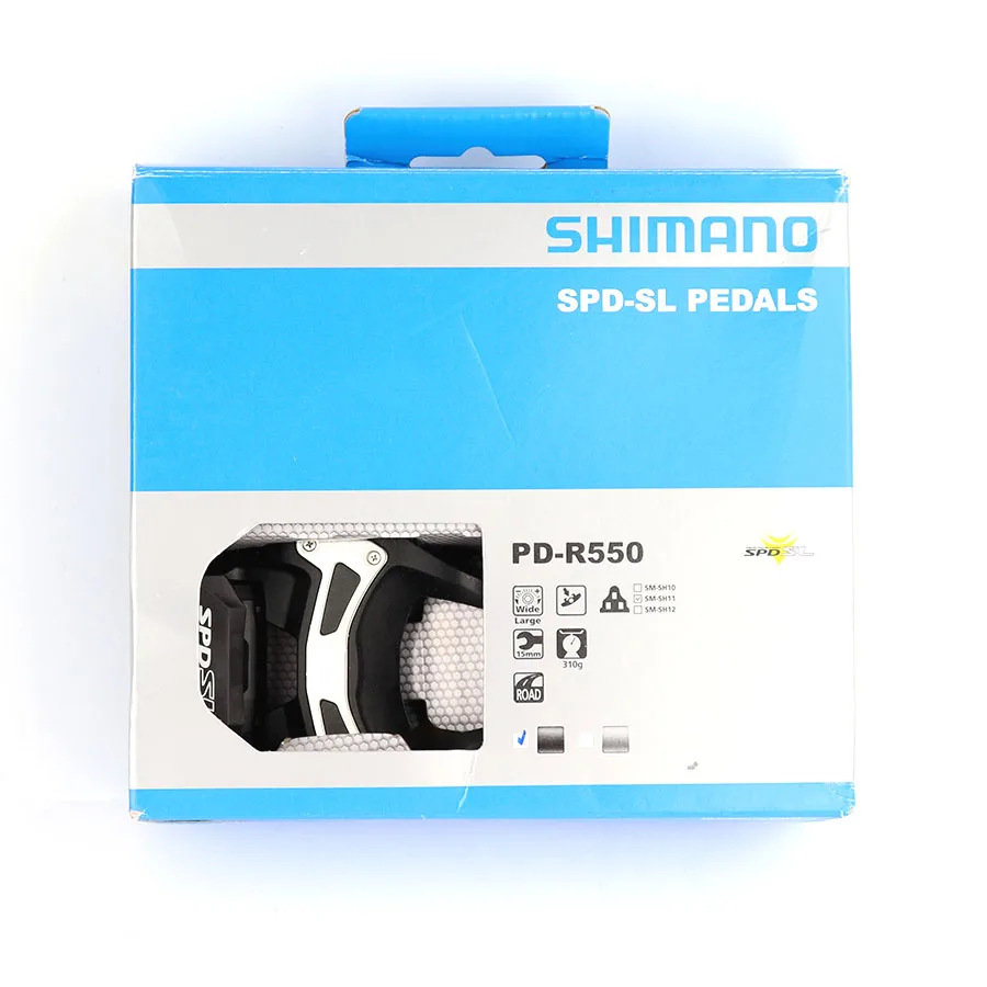 SHIMANO PD R550 Pedals SPD-SL Road Bike Self-Locking Components Using for Bicycle Racing Include SM-SH11 Accessories | Спорт и
