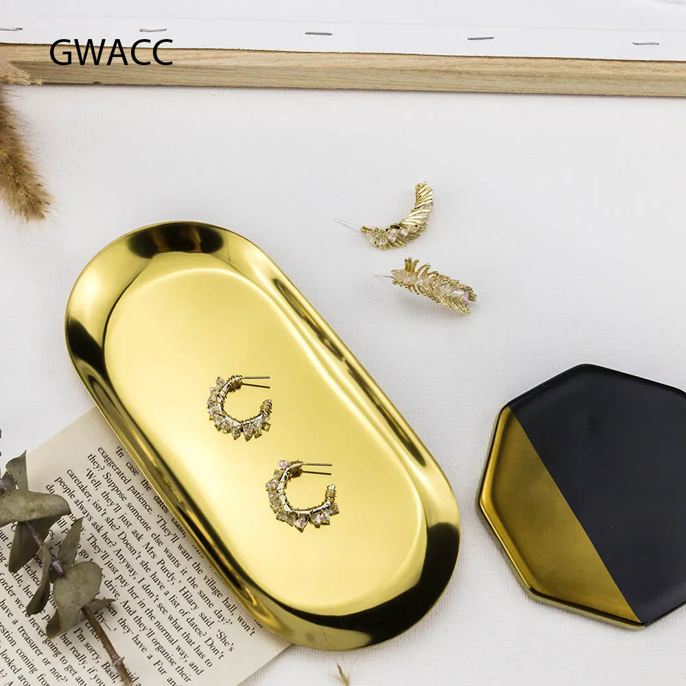 Женские серьги капли GWACC золотистые круглые длинные золотистого цвета с