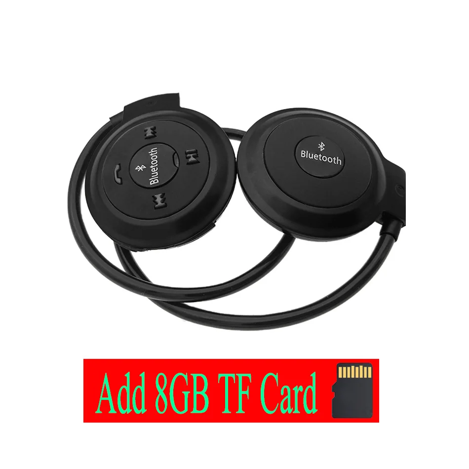 Black Add 8G TF Card 8 часов работы сильные FM радио 503 Bluetooth 4,0 гарнитура Мини 503 Спортивные Беспроводные наушники+ 64 ГБ 32 ГБ 16 ГБ 8 ГБ TF карта - Цвет: Black Add 8G TF Card