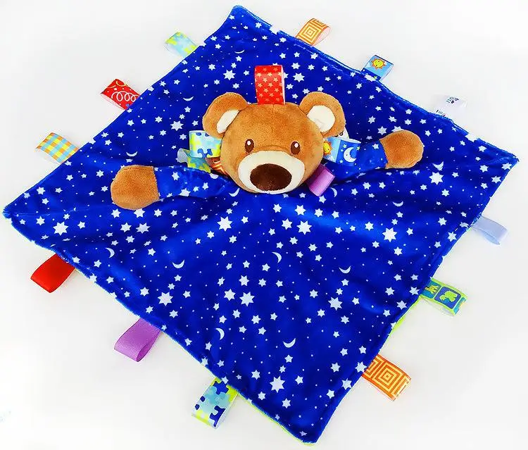 Комфортное полотенце для младенцев спящее прорезывающие ткани плюшевая кукла с