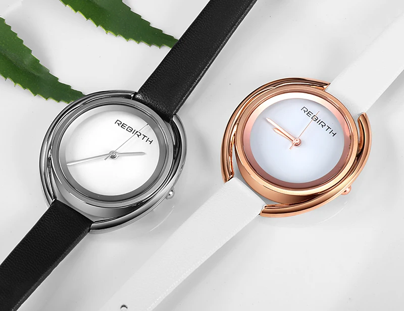 REBIRTH, женские часы, Роскошные, Montre Femme,, модные женские часы, для женщин, браслет, Reloj Mujer, розовое золото, zegarek damski