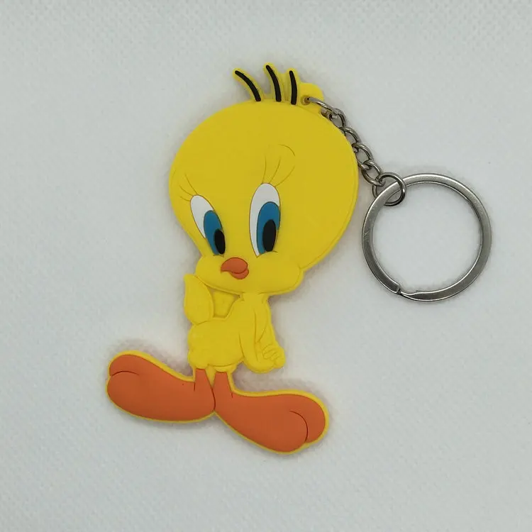 Аниме Том и Джерри брелок TweetyBird милый забавный мультфильм для мужчин и женщин ПВХ брелок кулон ювелирные изделия подарок мода персонализированный