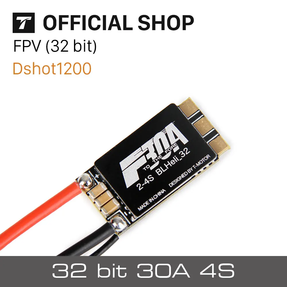 Т Мотор F30A BLHeli_32 бит 30A поддержка ESC Dshot1200 для мультикоптера FPV|Детали и аксессуары|