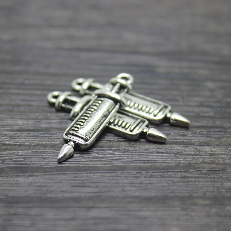 Подвеска для бижутерии под античное серебро 35 шт. 30x7 мм | Украшения и аксессуары