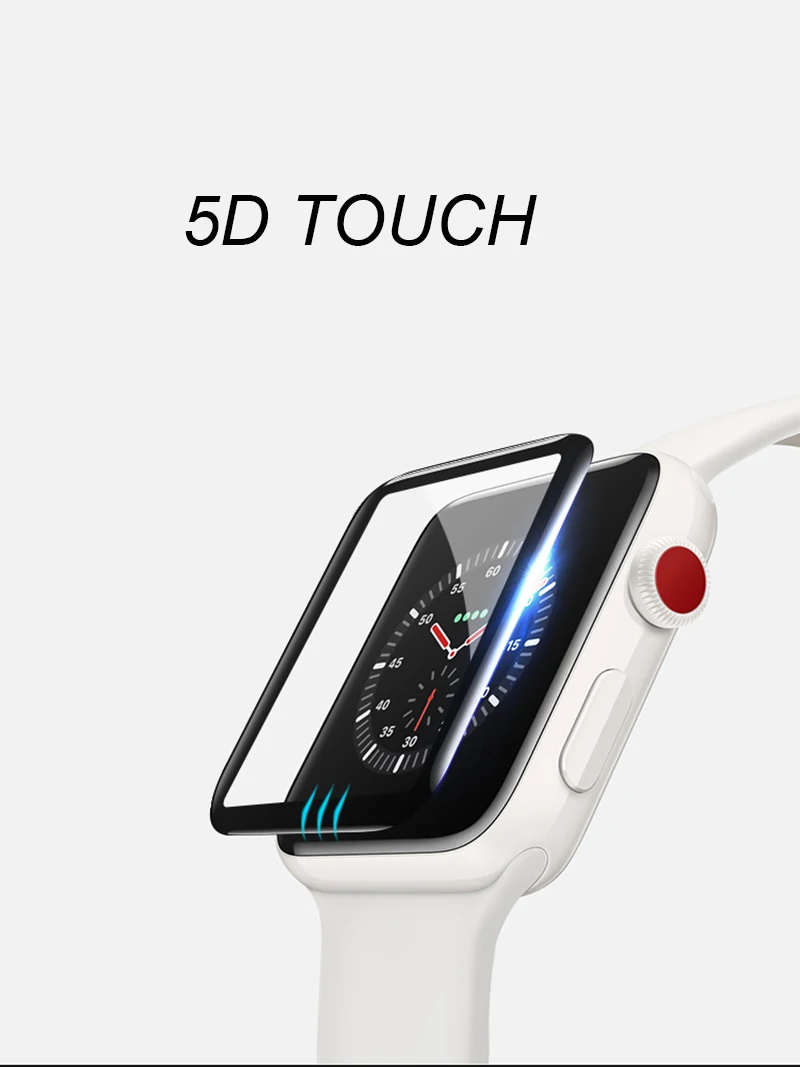 Suntaiho защитная пленка apple watch4 для apple Защитная пленка для часов 5D полное покрытие закаленное Стекло для apple watch 4 44 мм 42/38 мм серии 3 2 защитная пленка